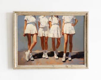 Girly Vintage Print | Preppy Painting | College Apartment Decor | Dorm Room Downloadable Print