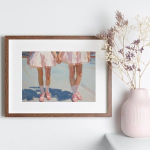 Art mural rose pastel Décor de chambre girly Balletcore Esthétique Impression téléchargeable pâle image 8