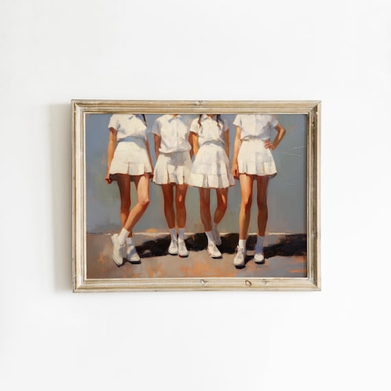 Girly Vintage Print | Preppy Painting | College Apartment Decor | Dorm Room Downloadable Print