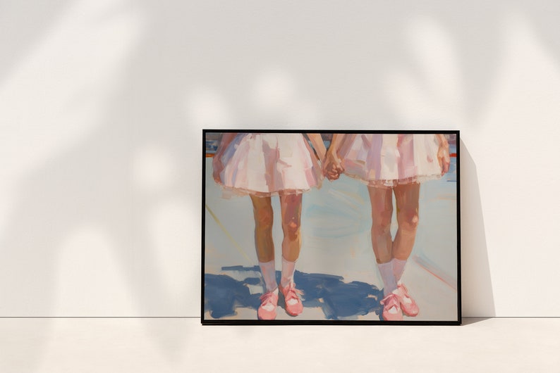 Art mural rose pastel Décor de chambre girly Balletcore Esthétique Impression téléchargeable pâle image 9