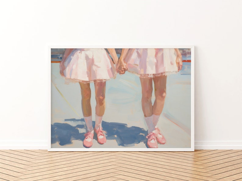 Art mural rose pastel Décor de chambre girly Balletcore Esthétique Impression téléchargeable pâle image 4