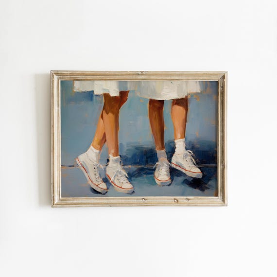 Preppy Downloadable Print | Light Blue Apartment Decor | Girly Dorm Room Art | Retro Aesthetic