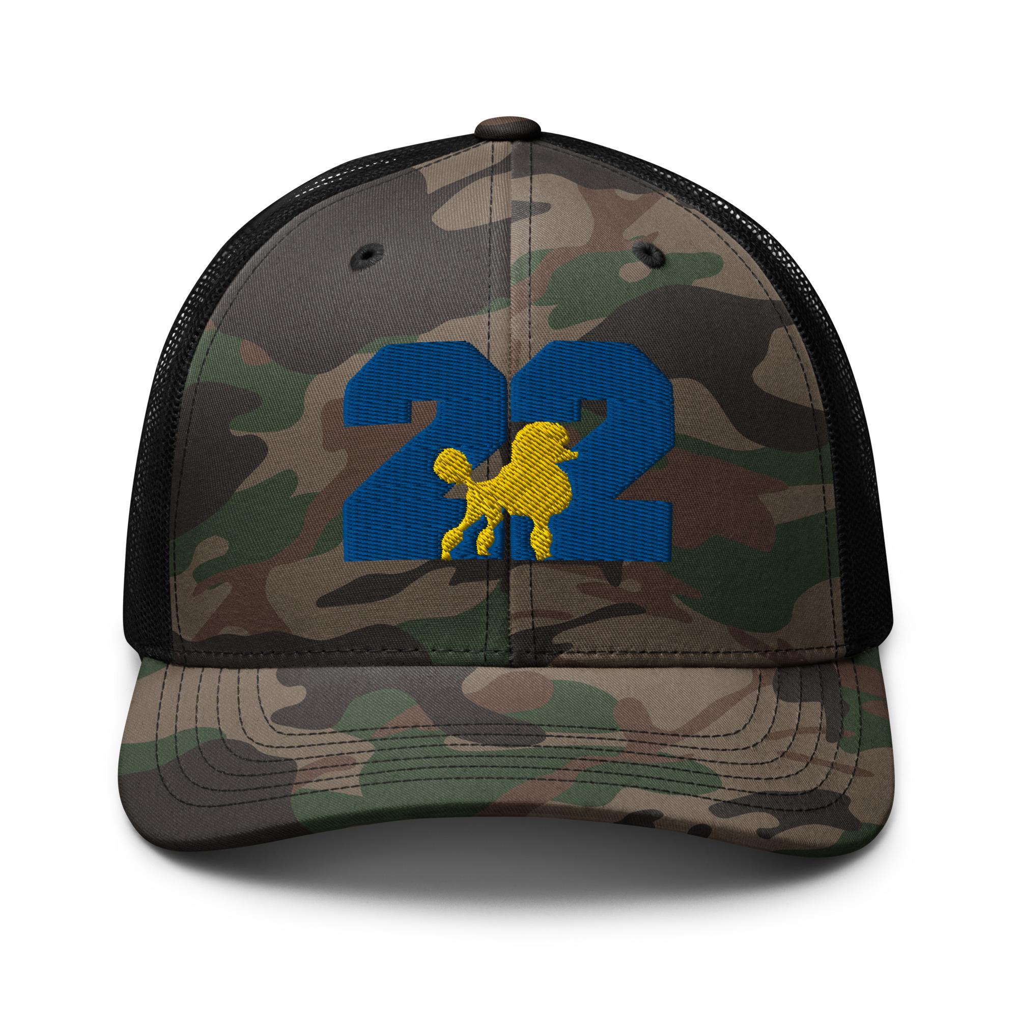 22 Camouflage Trucker Hat | Sigma Cap | Sigma 22 Hat | Royal