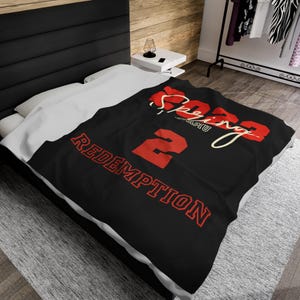 Custom Line Delta Plush Blanket | Delta Blanket | Crimson and Cream | Sorority Blanket | Black Plush Blanket | Perfect Soror Gift