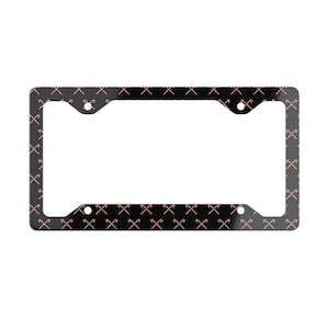 Cane Metal License Plate Frame