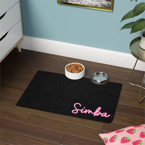 Custom Name Feeding Mat