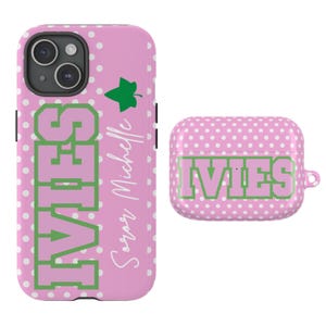 Custom Ivies Phone Case / AirPod Case Bundle