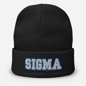 Sigma Embroidered Beanie