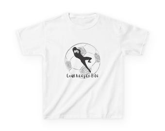 Keeper-shirt kindervoetbal, sport-T-shirt jeugd, kleding voetbalfan, shirt kinderatleet, shirt keepersuniform