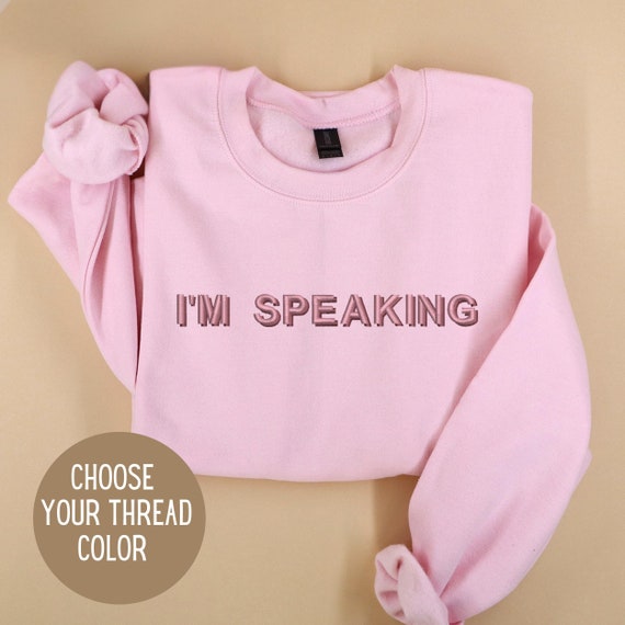 Empowerment Embroidered Sweatshirt Customized Embroidered Sweater Personalized feminist Crewneck Shirt Motivational Women’s Lounge Hoodie