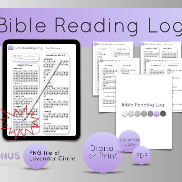 Bible Reading Log | Bible Reading Tracker | Bible Reading Chart | Bible Reading Plan Printable | Bible Reading Guide | Bible Study