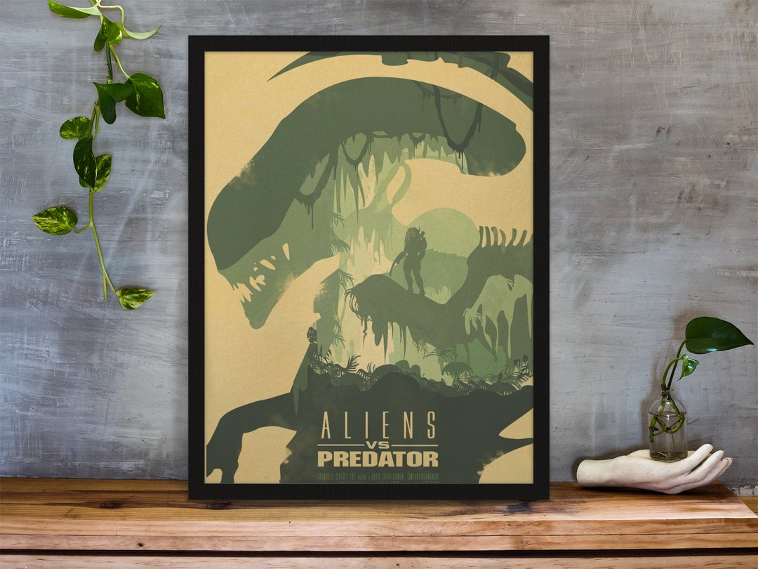 Alien Vs Predator Vintage Movie Poster Classic Movie Wall - Etsy