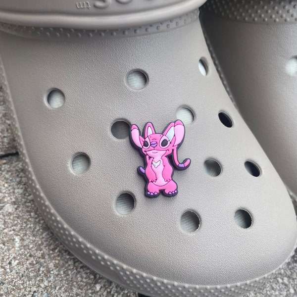 Stitch and Angel Charm Croc Etsy