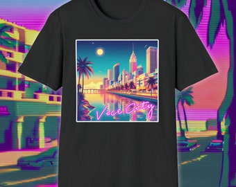Vice City Sunset: Retro Grand Theft Auto 4 T-Shirt