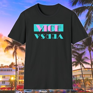 Retro "Vice Versa" Miami Vibes T-Shirt