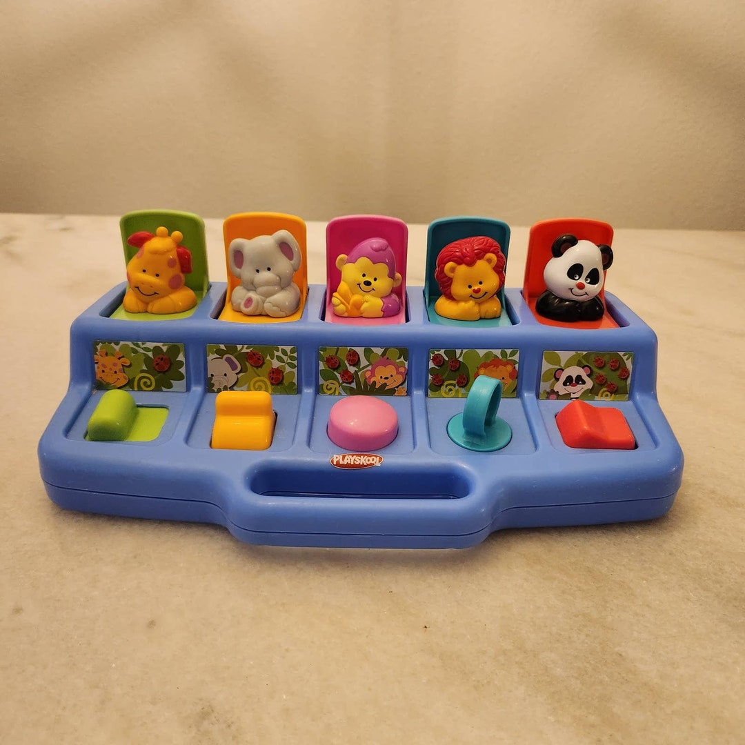 1995 Hasbro Playskool Pop up Pals Toy Jungle Safari Zoo Etsy