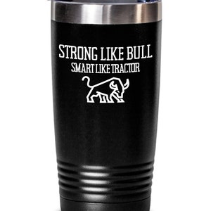 STRON LIKE BULL Becher, Gym Liebhaber, Krafttraining Becher, Gym Geschenk, lustige Becher, Crossfit Becher