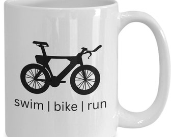 SWIM | BIKE | RUN Ceramic Mug (15oz)