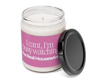 Vela de soja perfumada Real Housewives BravoTV de 9 oz / Mercancía Bravoholic / Rhoa Rhobh Rhoc Rhony Rhoslc Rhom Rhop / / Envío gratis