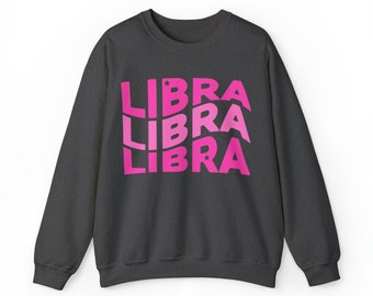 Libra Scales Zodiac Sweatshirt | Libra Star Sign Shirt | Libra Astrology Sign Birthday Gift Libra Celestial Horoscope Merch | FREE SHIPPING