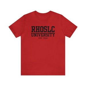 RHOSLC University Tshirt | Real Housewives Of Salt Lake City Short Sleeve Tee | Bravoholic Merch | Bravocon Shirt Fan Gift | FREE Shipping