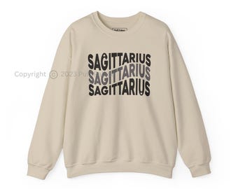 Sagittarius Sweatshirt | Sagittarius Archer Zodiac Sign Shirt | Sagittarius Astrology Sign Horoscope Gift Unisex Zodiac Birthday Sweatshirt