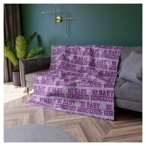 RHOSLC Baby Gorgeous Blanket | Real Housewives Of Salt Lake City Lisa Barlow Fan Merch | BravoTv Gift Bravoholic Home Decor | FREE SHIPPING