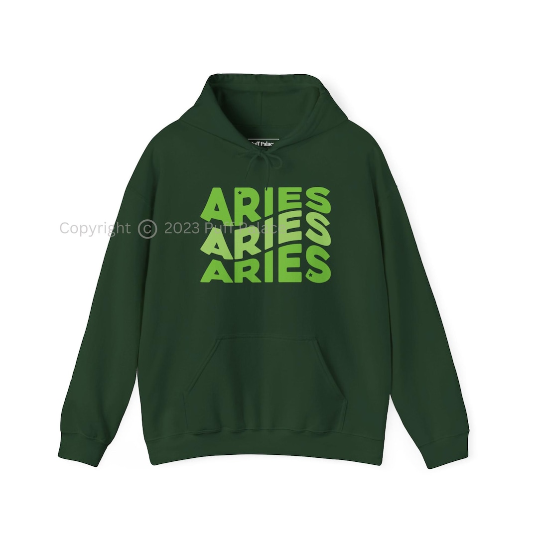 Aries Ram Astrology Hoodie | Aries Zodiac Sign Celestial Sweatshirt ...