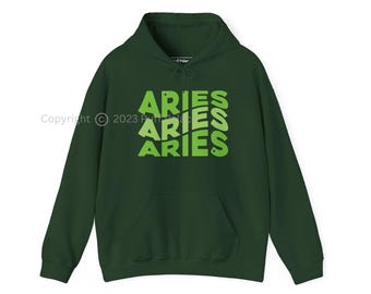 Sudadera con capucha de astrología Aries Ram / Sudadera celestial con signo del zodíaco Aries / Merchandising del horóscopo del signo estelar Aries / Regalo de cumpleaños de Aries / Envío GRATIS