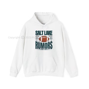 RHOSLC Rumors Football Theme Unisex Hooded Sweatshirt | Real Housewives Of Salt Lake City Hoodie Merch | BravoTv Gift Rumors Nastiness Shirt