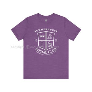 Sommer Haus Unisex T-shirt | SummerHouse Bravoholic Hamptons Social Club Merch T-Shirt | Geschenk für Realität TV-Fan
