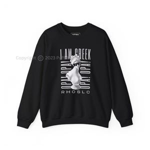 RHOSLC I Am Greek Unisex Crewneck Sweatshirt | Real Housewives Of Salt Lake City Angie K Opa Theme Fan Shirt | Funny Bravo Tv Merch