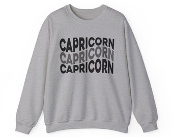 Capricorn Zodiac Sweatshirt | Capricorn Sea Goat Star Sign Horoscope Shirt | Capricorn Astrology Birthday Celestial Gift | FREE Shipping