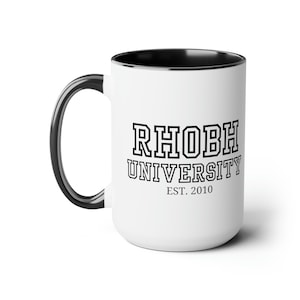 15oz RHOBH University Coffee Mug | Real Housewives Of Beverly Hills Fan Merch | BravoTV Bravoholic Gift Cup | FREE Shipping