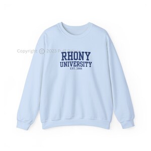 RHONY University Sweatshirt | Real Housewives Of New York Fan Shirt | BravoTV Merch Bravoholic Gift Sweater | FREE Shipping
