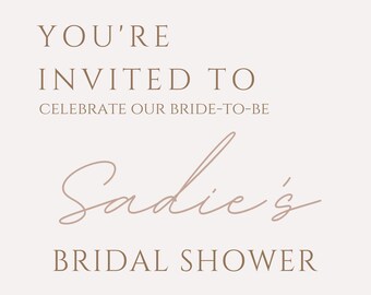 Bridal Shower Invitation Template