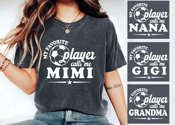 Personalized Soccer My Favorite Player Calls Me Mimi Shirt, Custom Soccer Shirt, Gift For Family From Soccer Player, Mothers Day Shirt.