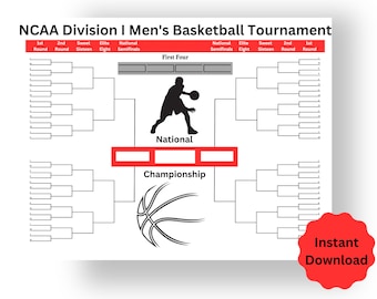 March Madness Printable Brackets Ncaa Brackets Template - Etsy