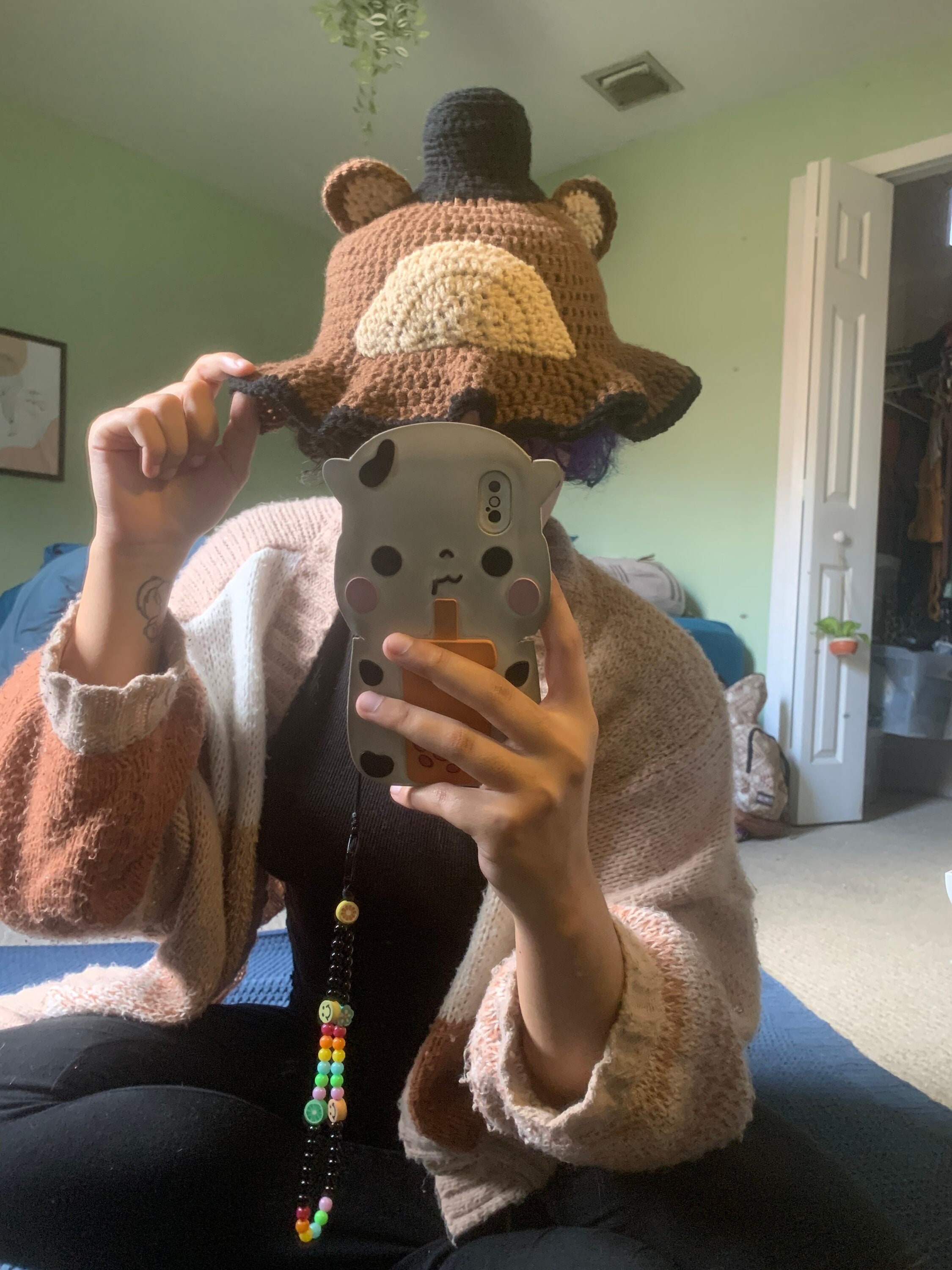 Freddy Bear Animatronic Head Hat