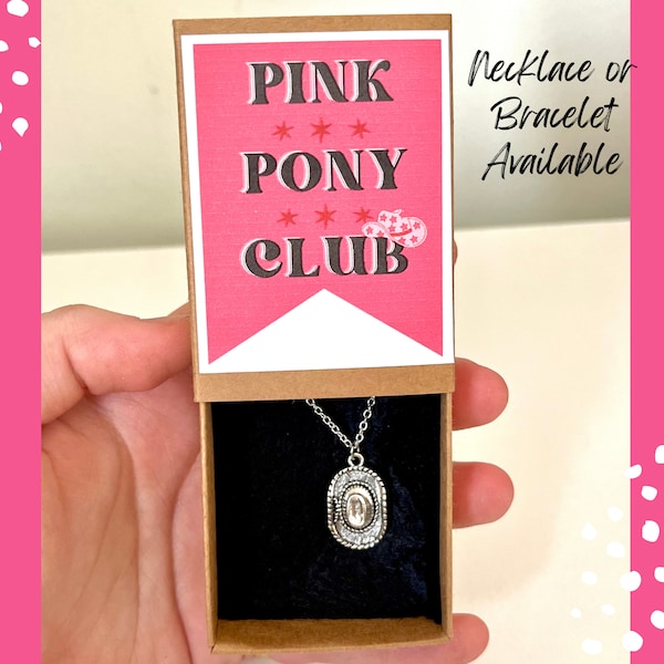 Pink Pony Necklace, Chappell Necklace, Chappell merch, Chappell jewellery, Chappell bracelet, Midwest princess, roman necklace, roman merch