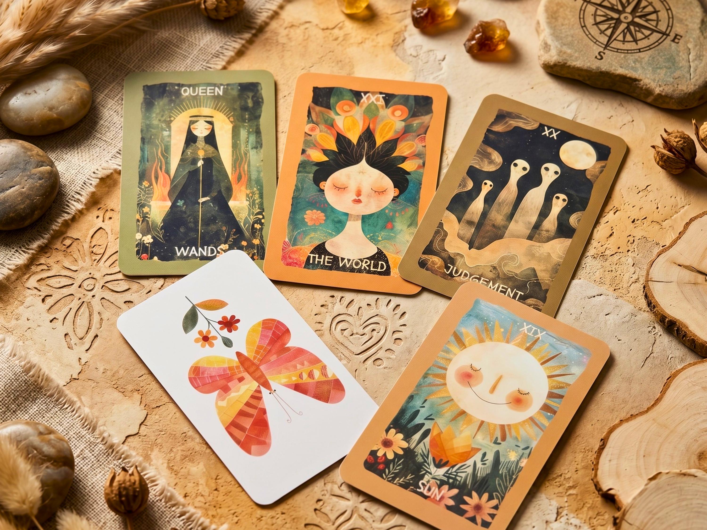 幽愁 4枚セット Wistfulness Wistful Whisper Tarot Card: 78-card Mystical Divination Tool