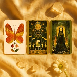 Wistful Whisper Tarot Deck & Guidebook – 78 Cards in Rigid Box, Mystical Divination Tool, Tarot Reading, Witchcraft, Witchy Spiritual Gift