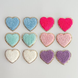 Parche de San Valentín DIY Parche de corazón para VDay Regalo para niños Mochila Parche Stick en parche para bolsa Niños Manualidades Proyecto Corazón Cupido Regalo para niña