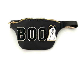 Disney Kids Halloween Disney Fanny Pack Disney World Vacation Halloween Bag Custom Iron on Patch Disney World Trip Halloween Fanny Pack