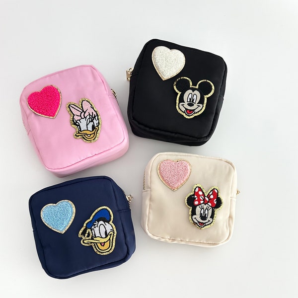 Disney Bag Travel Pouch Disney World Trip Gift Mickey Mouse Bag Disney Bag Disneyland Pixie Dust Disney Cruise Vacation Minnie Cosmetic Bag