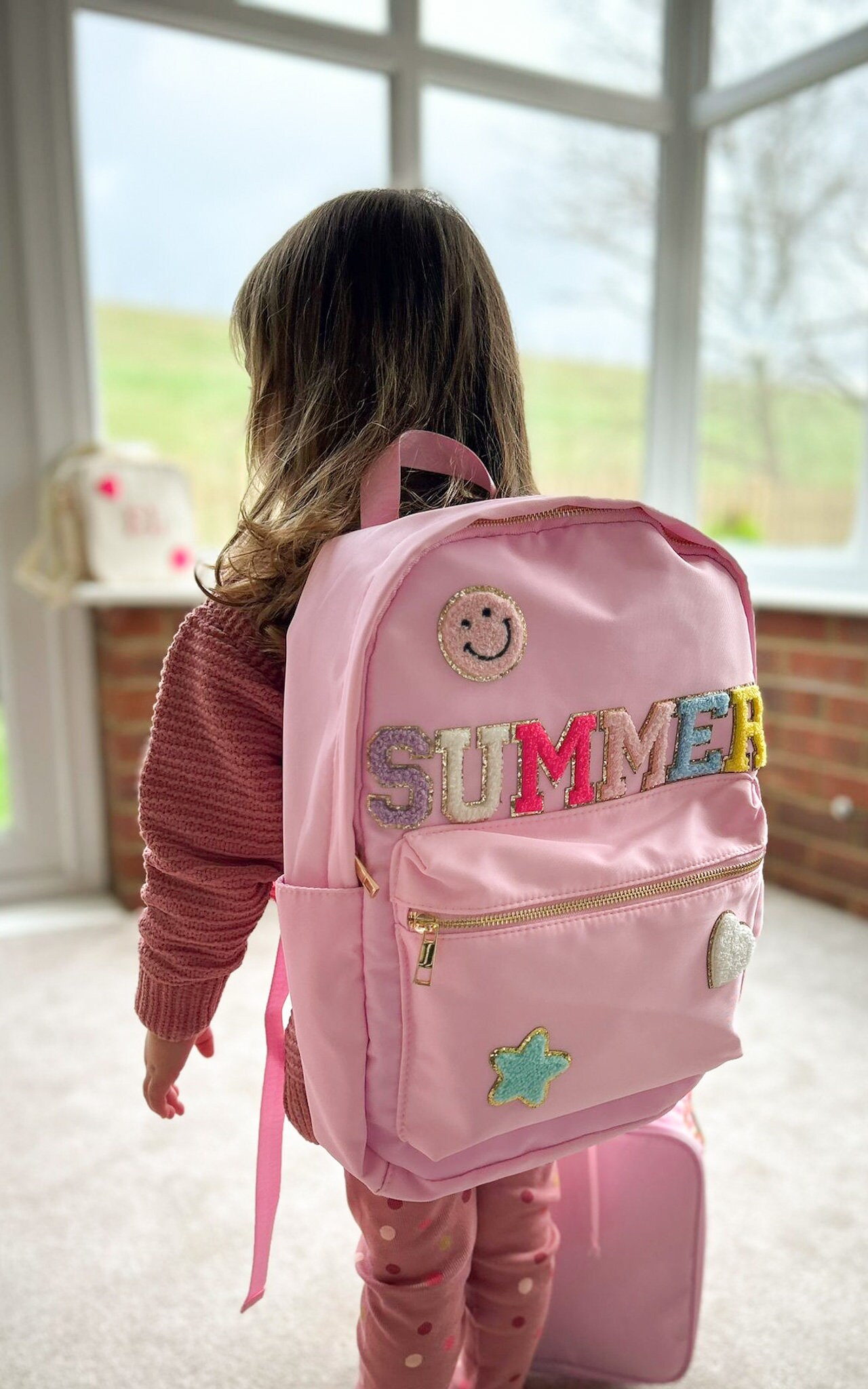Personalized Kids Backpack Personalized Custom Chenille Name Patch Bag ...