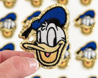 Iron on Disney Patch Disney Backpack Patch Iron-on Disney Bag Travel Pouch Donald Duck Mickey Patch for Jacket DIY Disney World Trip