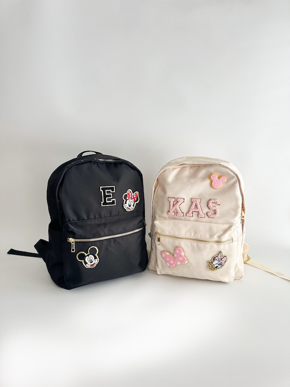 Disney Personalized Kids Backpack Custom Chenille Name Patch Bag Customized Backpack for School Disney Gift Kids Mickey bag
