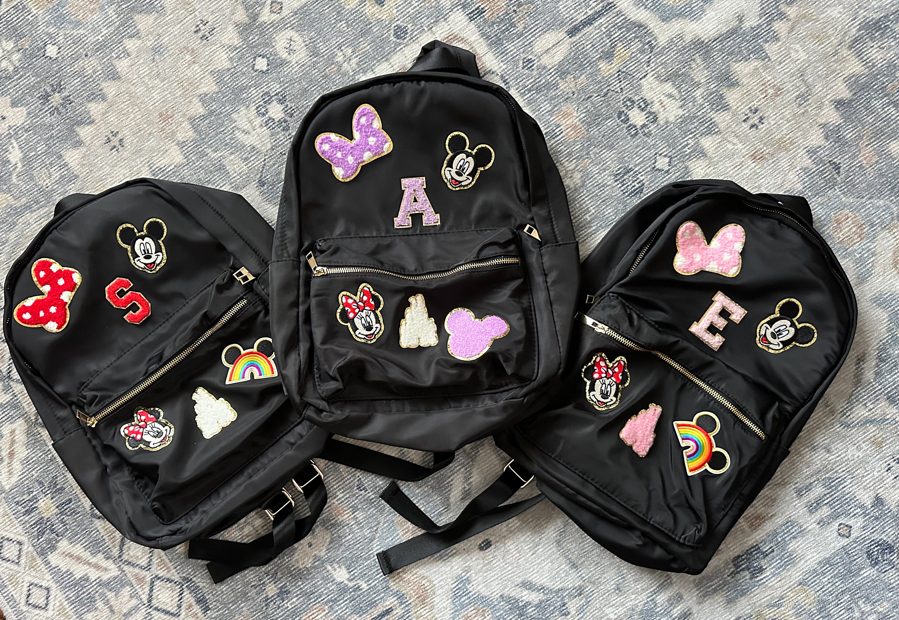 Disney Personalized Kids Backpack Custom Chenille Name Patch Bag ...