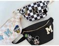 Personalized Disney Fanny Pack Custom Initial Belt Bag Minnie Mickey Inspired Waist Bag Kids and Adult Disney themed Bag